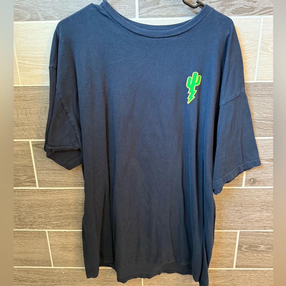 Men’s Blue Shreddy Lyfe Cactus Lighting Shirt XL